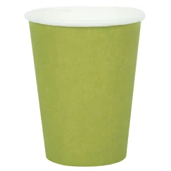 Vasos de Papel Verde Kiwi 10 ud
