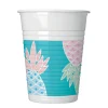 Vasos de Plástico Piña Pastel 8 ud
