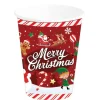 Vasos Desechables Merry Christmas 240 ml - 6 ud