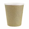 Vasos Dorados con Purpurina 10 ud