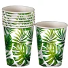 Vasos Hojas Tropicales 6 ud