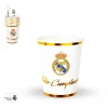 Vasos Real Madrid Feliz Cumpleaños Oro - 8 ud