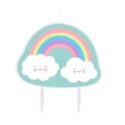 Vela Arcoiris y Nube 8 cm