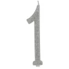 Vela Brillante Plata Nº 1 12 cm