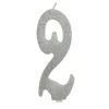 Vela Brillante Plata Nº 2 12 cm