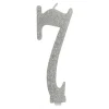 Vela Brillante Plata Nº 7 12 cm