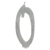 Vela Brillante Plata Nº 0 12 cm