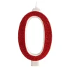 Vela Brillante Roja Nº 0 12 cm