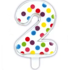 Vela Confeti Nº 2 - 6 cm