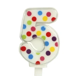 Vela Confeti Nº 5 - 6 cm