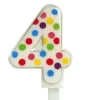 Vela Confeti Nº 4 - 6 cm