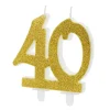 Vela 40 Cumpleaños Dorada
