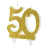 Vela 50 Cumpleaños Dorada