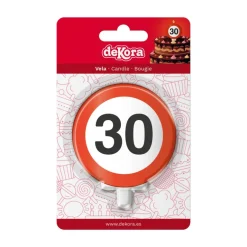 Vela 30 Cumpleaños Señal Prohibido