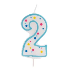 Vela de Cumpleaños 2 Azul