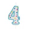 Vela de Cumpleaños 4 Azul