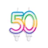 Vela de Cumpleaños Multicolor 50