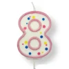 Vela de Cumpleaños 8 Rosa