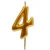 Vela Nº 4 Dorada 6 cm
