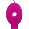 Vela número 0 color fucsia 6cm