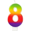 Vela Rainbow Nº 8 - Azucren