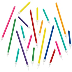 Velas Cumpleaños Colores Largas y Cortas 20 ud - Wilton