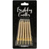 Velas Cumpleaños Doradas 6 ud - 6 cm - Partydeco