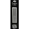 Velas Cumpleaños Plateadas 12,5 cm - 12 ud - Partydeco