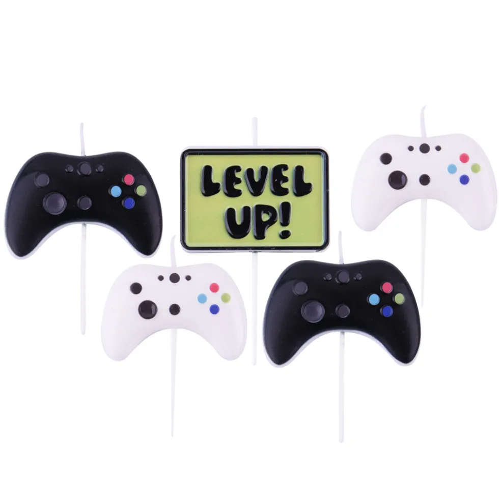 Velas de Cumpleaños Gamer 3D 5 ud