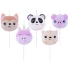Velas de Cumpleaños Kawaii 3D 5 ud