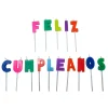 Velas Feliz Cumpleaños Multicolor