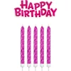 Velas Fucsias Happy Birthday