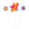 Velas Número 2 Estrellas