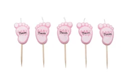 Velas Pies Rosas 5 ud