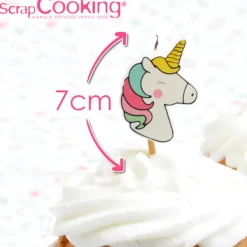 Velas Unicornios 8 ud - Scrapcooking