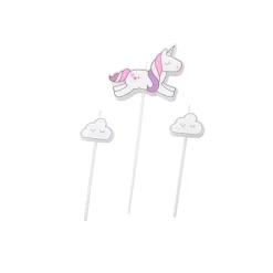 Velas Unicornio 3 ud - Pastkolor