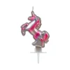 Vela Unicornio Plata 8 cm